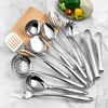 304 Stainlss Steel Kitchen Utensils Set, 11 Pcs Long Metal