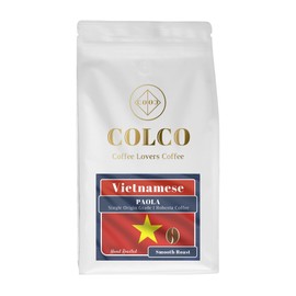 PAOLA: VIETNAMESE Single Origin Robusta Coffee, Smooth Roast, Hand Roasted Coffee Beans, 500g Resealable Bag