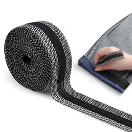 Catephe Hemming Tape for Pants, 16.4 Ft Trousers Edge Modified Strips, Iron-on Instant Hem Tape for Jeans Suit Pants Trouser Mouth