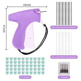 Stitchy Stitch Gun, Kaluofan Stitchy Quick Clothing Fixer, Micro Stitch Gun for Clothes, Mini Quick Stitch Gun Tagging Machine with Fine Needle and Storage Box, Durable and Easy to Use Sewing Tool