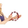 Nino Percussion NINO49R Compact 8" ABS Plastic Handheld Tambourine, Red