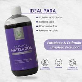 Shampoo Matizador Con Extractos Naturales Productos Mart Mexico 500 Ml