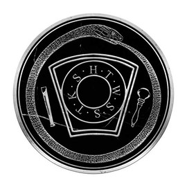 Royal Arch Keystone with Ouroboros Masonic Bumper Sticker - [5'' Diameter]