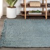 JONATHAN Y NRF103B-5 para Hand Woven Chunky Jute with Fringe