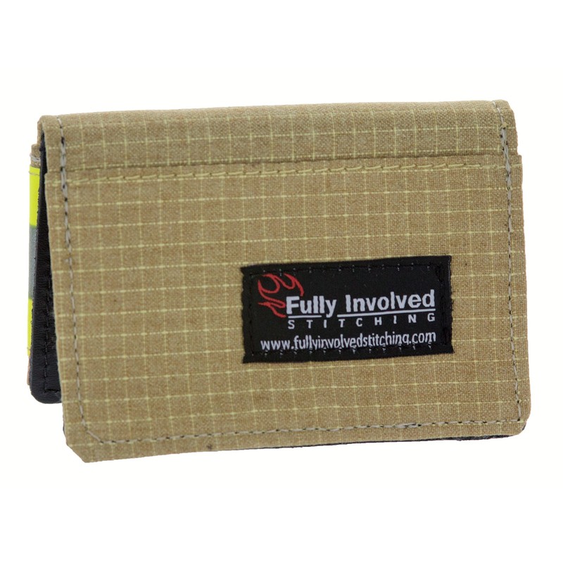 FIS Firefighter Tan Turnout Gear Slim Wallet