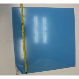 Pureflo 16" x 16" x 0.375" 3/8" Vacuum Forming PETG Clear Plastic Sheet