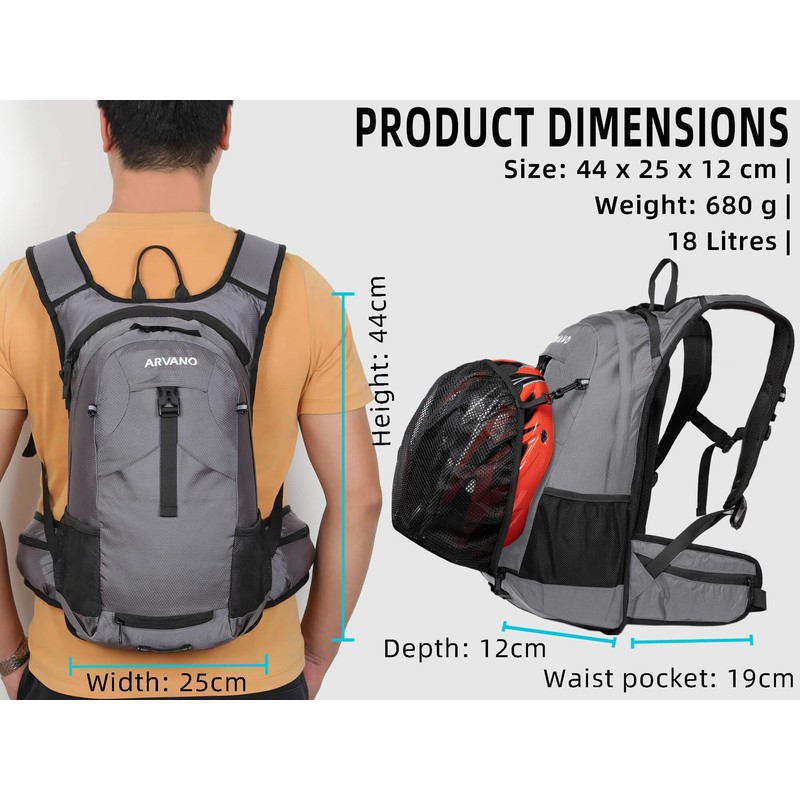 Arvano Hydration Backpack Cycling Backpack with Hydration Bladder, Water Backpack