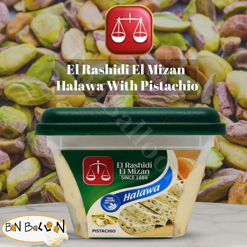 El Rashidi El Mizan Halawa Halva With Pistachio Was Made