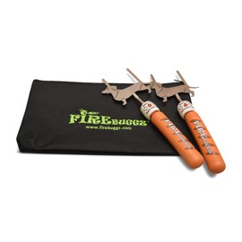 FIREBUGGZ Smores Skewers - Campfire Roasting Telescoping Smores Sticks Up To 34" - Stainless Steel Sausage Skewers, 2 Piece