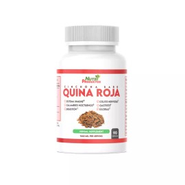 Nutrisalud Quina Roja Capsulas 2 frascos. Original del Peru. Calambres, Ulcera, Digestion.