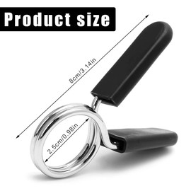 BCBF 2 x 25 mm barbell clip, barbell bar, spring clasp, weight lever clamps for dumbbells, dumbbell clamps for dumbbells, weightlifting, dumbbell attachment, spring locks