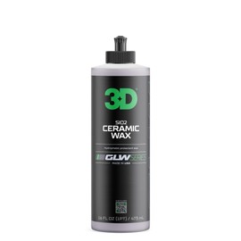 3D GLW Series Ceramic Wax – SiO2 Infused Car Wax for Ultimate Gloss, Hydrophobic Protection & Easy Application | Ultra Slick Shine | Made in USA 16 oz