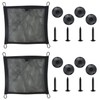 2 Hanging Storage Net Pockets, Equipped with 8 Hanging Buckles