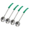 Hordion 4 Pcs Portion Control Serving Spoons Ladle Scoops (Green,