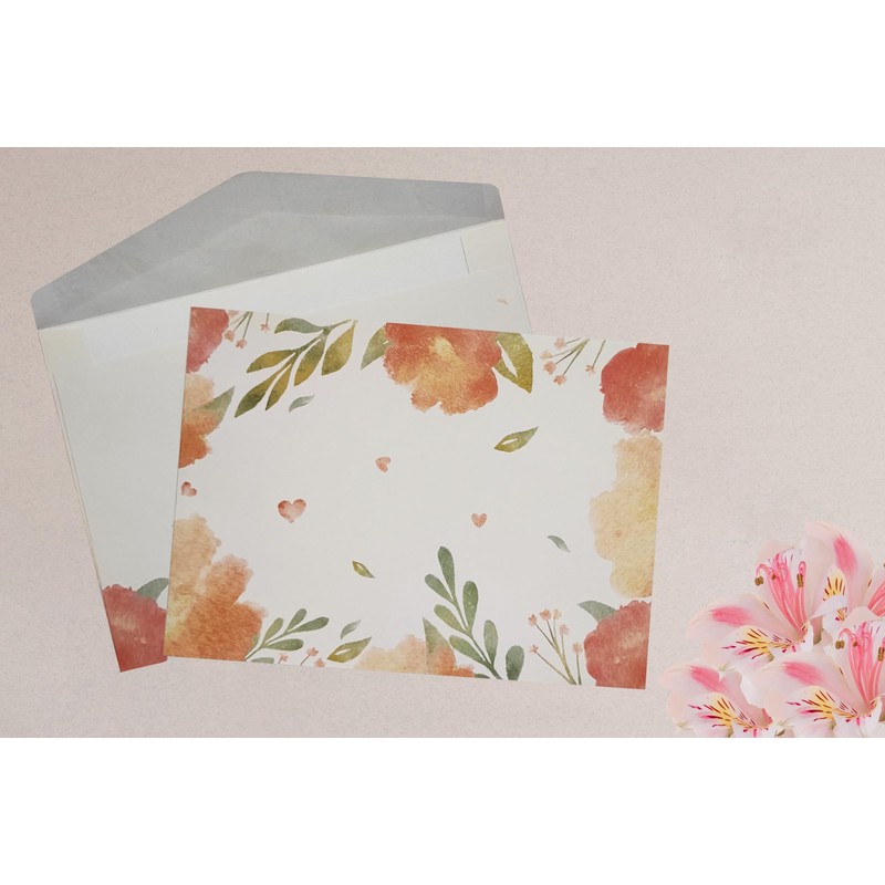 Tanshuqin 10 Pack Flower Envelopes 6.18 x 9.06 Inch Invitation