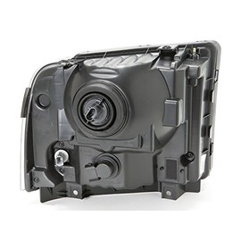 HEADLIGHTSDEPOT Chrome Housing Halogen Headlight Compatible with Ford Excursion F-250 Super Duty F-350 F-450 F-550 Includes Left Driver Side Headlamp