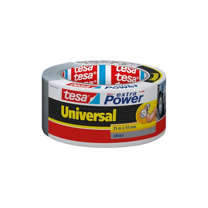 Tesa Extra Power - Cinta adhesiva impermeable para reparación (25