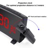Projection Alarm Clock with 2 USB Ports LED Curved Display