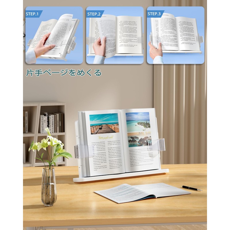 Book Stand, Bookstand, Stylish, Tablet, Bookstand, 180°, Adjustable Angle, Excellent