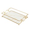 Virvia Vanity Tray Luxury Bathroom Counter Tray Glass Perfume Organizer