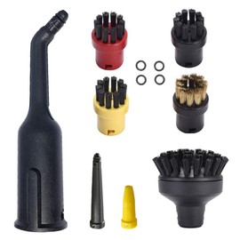 Karcher SC1/SC2/SC3/SC4/SC5 Steam Mop Brush Accessories with 8 Round Brushes + 4 Flat Brushes for Kitchen, Furniture, Bathroom, Carpet