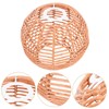 CAXUSD Floor Lamp Rattan Shade Plastic Wicker Ceiling Light Retro