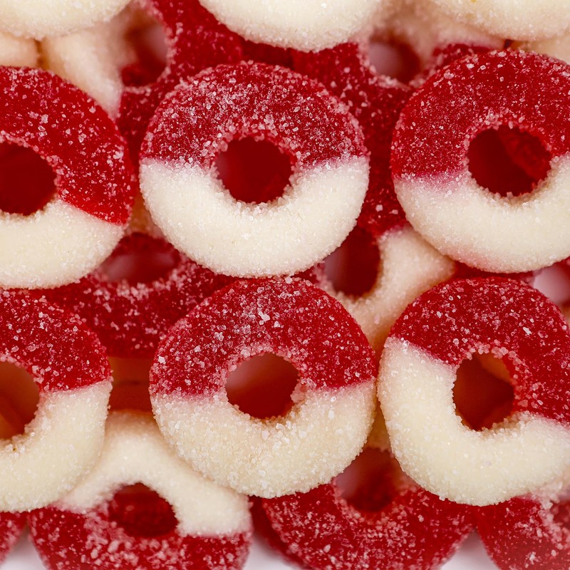 Gummy Ring Candies, Cherry Flavors (2 LB)