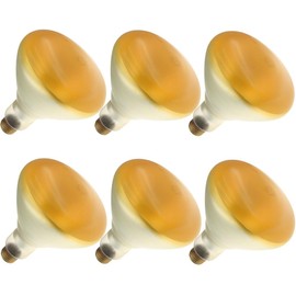 Industrial Performance 120BR40/Y 130V, 120 Watt, BR40, Medium Screw (E26) Base, Yellow Flood Light Bulb (6 Bulbs)