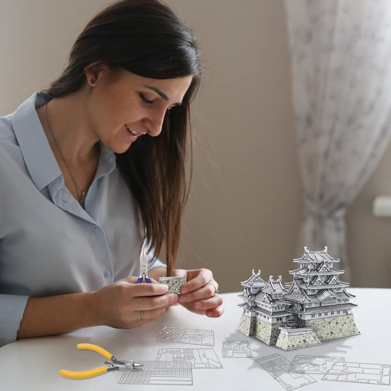 Piececool 3D Metal Puzzles for Adults, Himeji Castle - Japanese