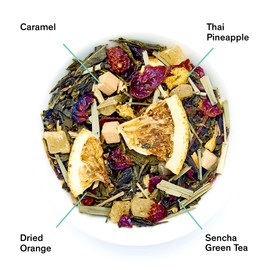 August Uncommon Loose Leaf Tea Sampler – Loose-Leaf Tea Gift Set - Variety of 3 Green Tea Blends with Scoop - Three 1.8 oz Bags – 5.4 oz (150g) Makes 45-90 Cups