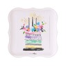 Design Design Sparkling Celebration Dessert Plate , Shaped