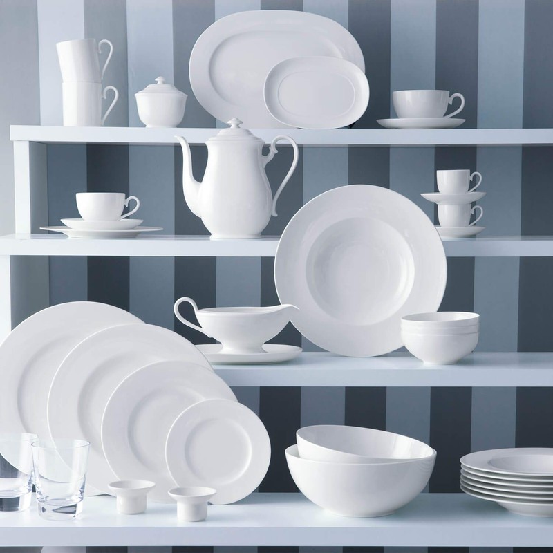 Villeroy und Boch Royal Sauciere-Unterteil, Premium Bone Porzellan, Weiß