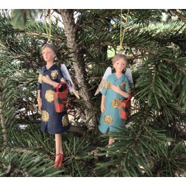 Gisela Graham - Fashion Fairy Angel Christmas Tree Hanging Decorations Gift Set
