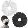 2 PCS White Large Lace Scrunchies for Women Oversized Scrunchy