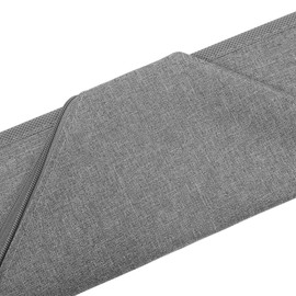 Hsthe Sea Simple Houseware Closet Socks Organizer, 24 Cell Drawer Divider,Foldable Closet Sock Organiser With 24 Cells For Socks,Ties,Scarves,Handkerchiefs (Grey)