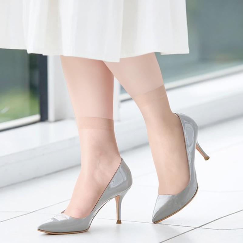 Aaronano 12 Pairs Women's Ankle High Sheer Socks for Women