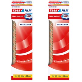 Tesafilm transparent office box of 10 rolls