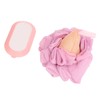 Bath Shower Scrubber Hair Eraser Sponge Deep Cleansing Fine Mesh