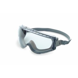Uvex Honeywell Stealth Safety Goggles with Clear Uvextreme Anti-Fog Lens, Gray Body & Neoprene Headband (S3960C), Universal