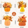 NICROHOME EUR Fall Decoration, 4 PCS Honeycomb Paper Vase Set