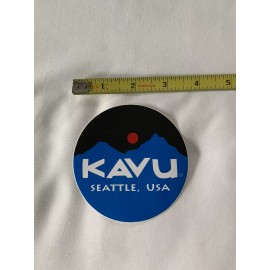 Kavu Seattle USA Sticker Decal Approx 4” Outdoor Mountain Climb Ski
