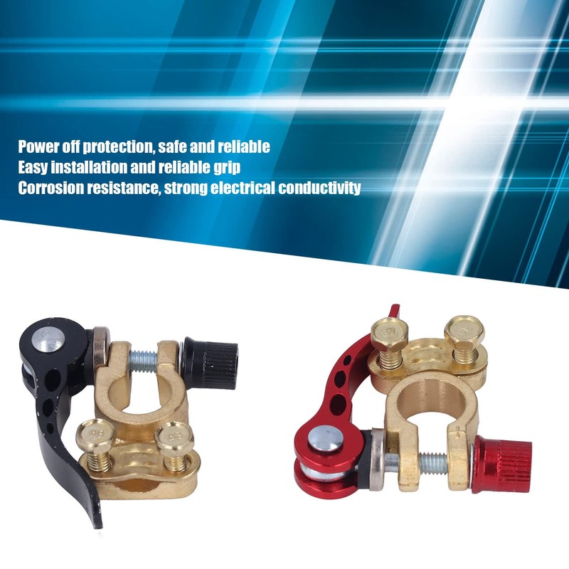 Car Battery Terminal Connector, 2PCS Batteries Clamps Quick Disconnect and