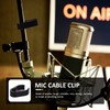 Healifty 10Pcs Microphone Stand Cable Clips,Mic Cable Clips Microphone Cable