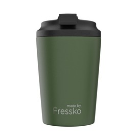 Made by Fressko Bino Tumbler for Coffee, Long Lasting Taste, Tight Sealing, 227ml / 8oz (Khaki)
