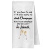 ChenCraty Funny Champagne Kitchen Towels, Gifts for Champagne Lovers Friends