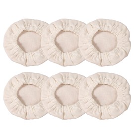 BakeMaster 6 Pack Sourdough Cover Reusable Fermentation Lids for Jars & Bowls, Insulated Proofing Cloth for Bread/Cheese, Home Baking Essentials (7.87in)