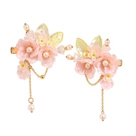 1 Pair Chinese Hair Clips For Women Pink