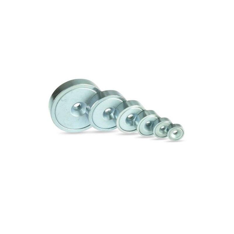 magnets4you Neodymium Flat Gripper Diameter 48.0 x 11.5 mm with