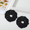 2 Pcs Velvet Scrunchie Black Suitable for Adult Women Large