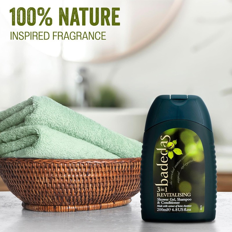 Badedas Badedas Revitalising Shower Gel, Shampoo & Conditioner 200ml (PACK